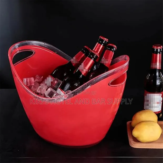 8l Red Acrylic Ice Bucket · Photo 1