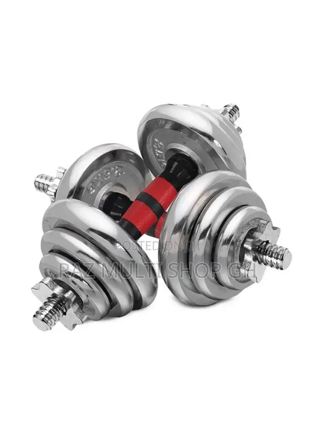 30kg Adjustable Chrome Dumbbells Set · Photo 1