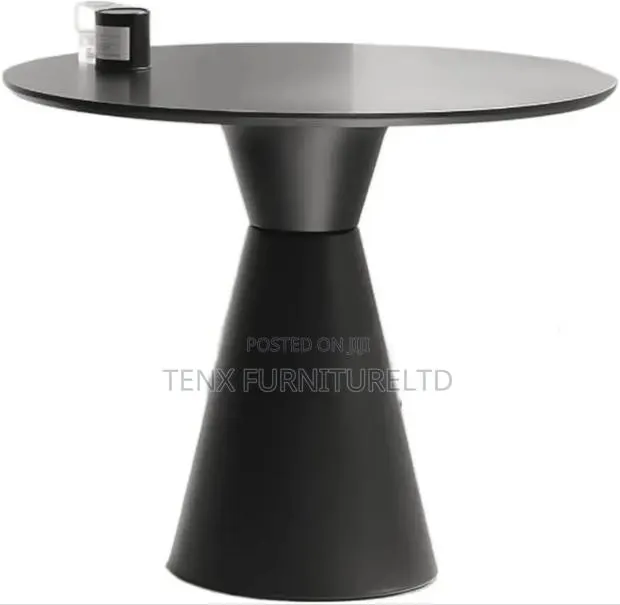 Dinning Table (Black)Metal Base · Photo 1