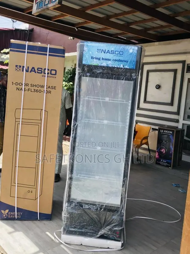 Display Glass Singledoor White Nasco Nasfl400-1dr Fridge · Photo 1