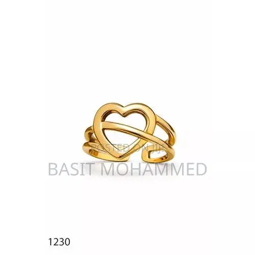 Gold Plated Women's Heart Ring · Photo 1