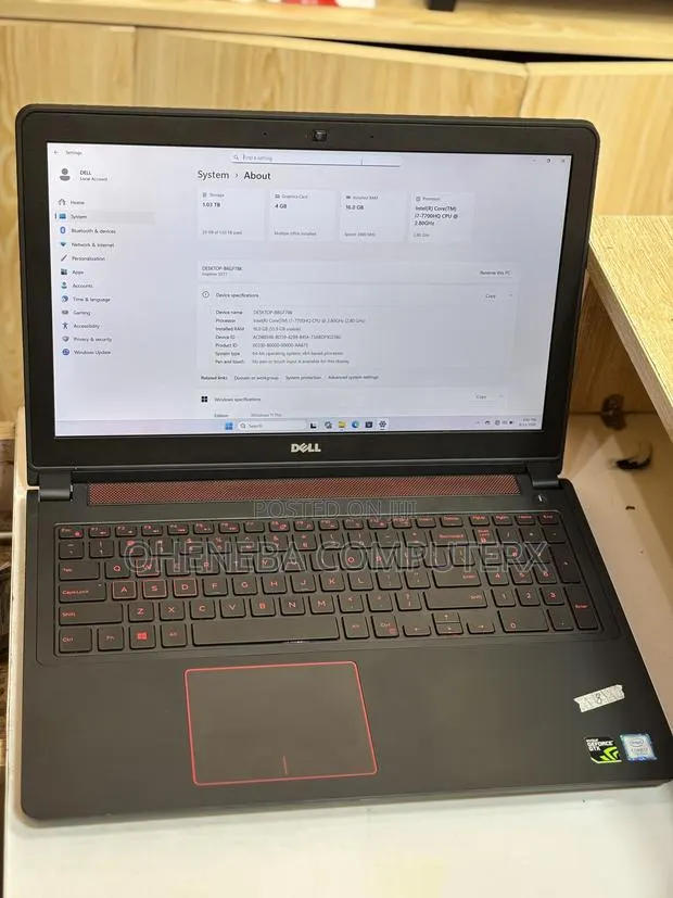 Laptop Dell G3 17 3579 16GB Intel Core i7 SSD 512GB · Photo 1
