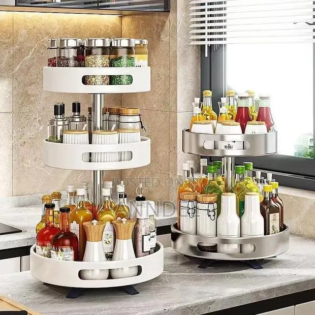 3 Layer Rotating Storage Rack · Photo 1