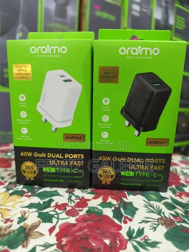 Oraimo PowerGaN 453 Compact Powerful 45W GaN Dual-Port Charger · Photo 1
