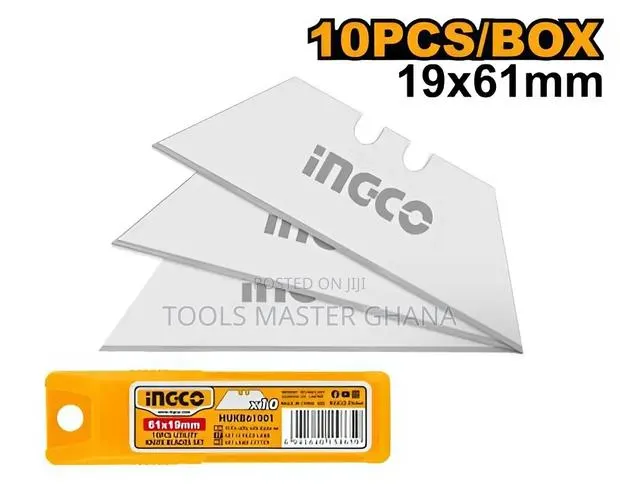 10 Pcs Utility Knife Blades Set - Hukb61001 · Photo 1