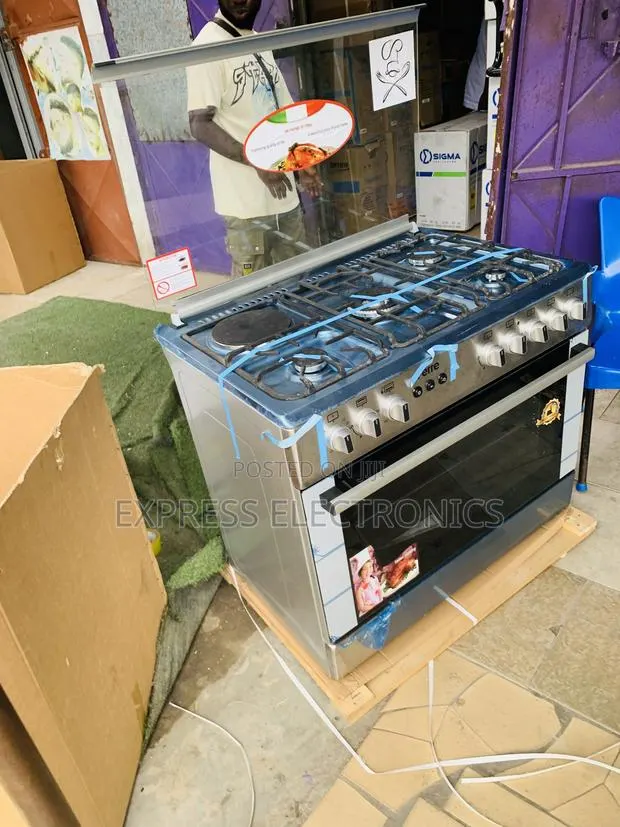 Limited Stock Ferre Sliver 90Cm Gas Electric 4-1 Stove Rotisserie · Photo 1