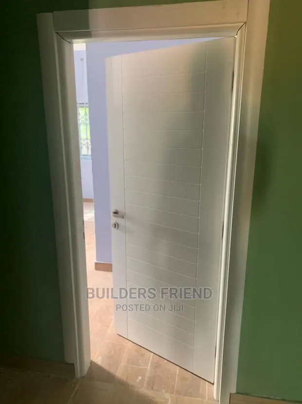 All White Turkey Heavy Wooden Door With Achitrave+Accessory · Photo 1