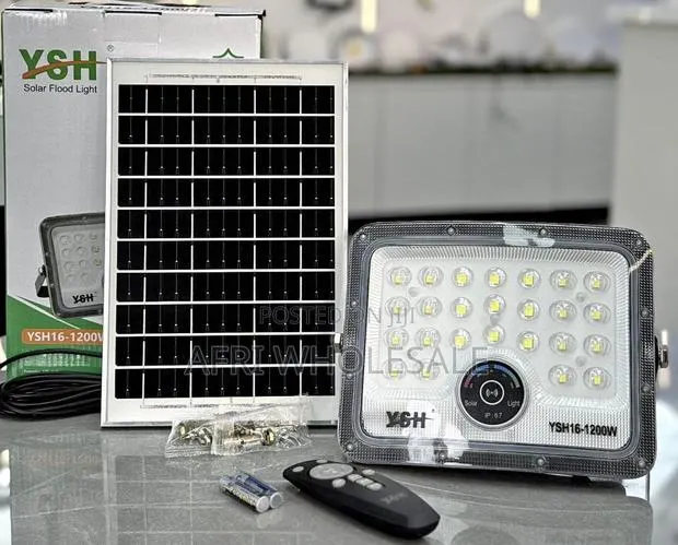 BEST 1200W Solar Flood Light Waterproof Outdoor Security FLOODLIGHT · Photo 1