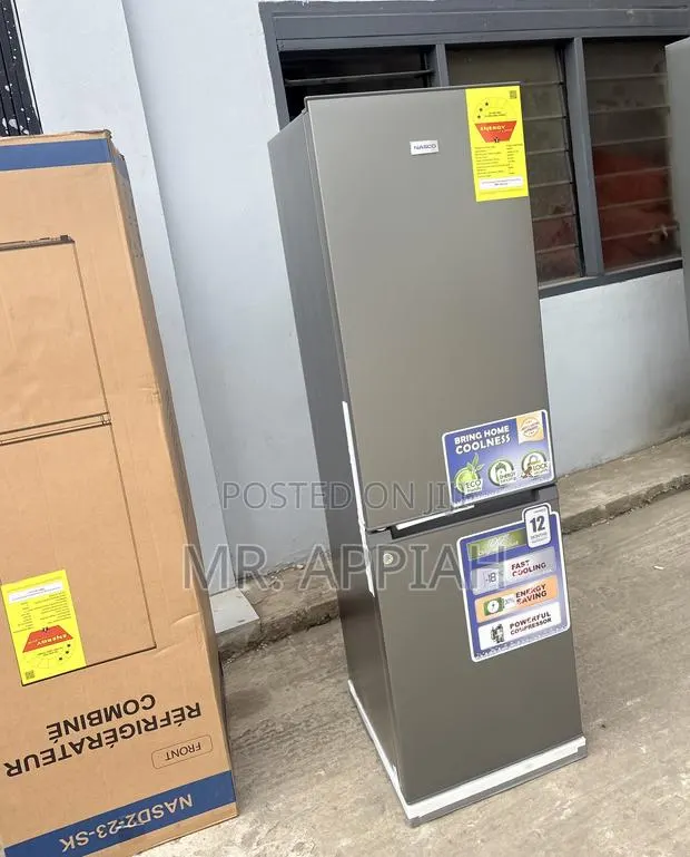 3 Stars Nasco 170L Double Door Refrigerator(Grey) · Photo 1