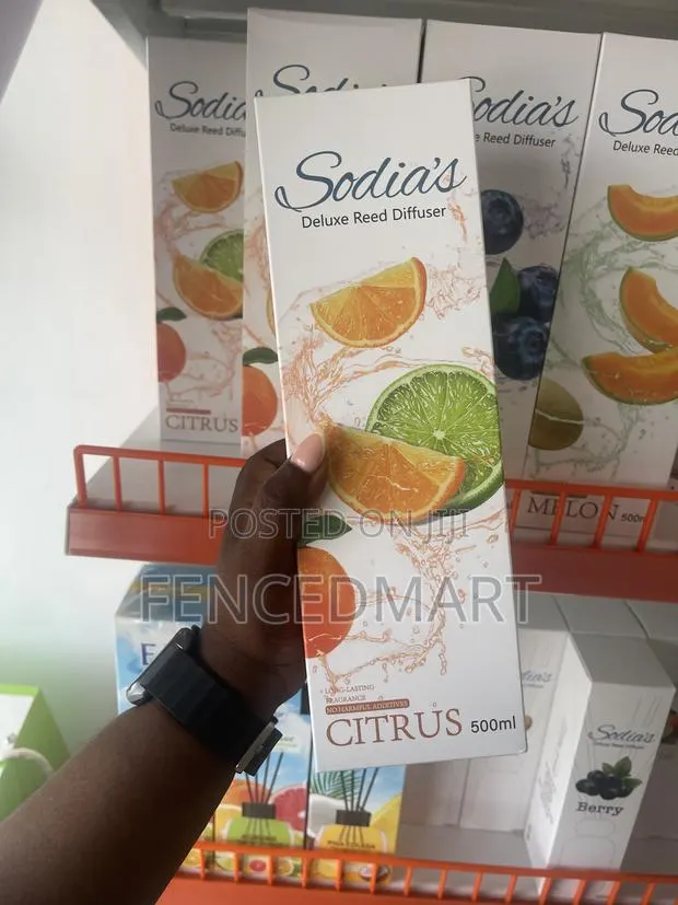 Sodia’s Deluxe Citrus Reed Diffuser 500ml – Long-Lasting Fragrance · Photo 1