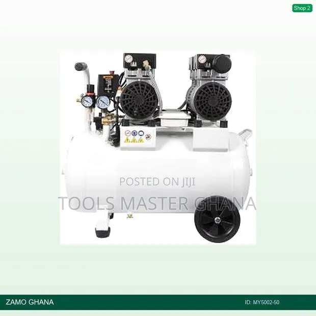 50l Mini Air Compressor Electric Silent Oilless White - My5002-50 · Photo 1