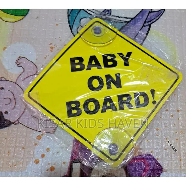 Colourful Baby on Board Sticker · Photo 1