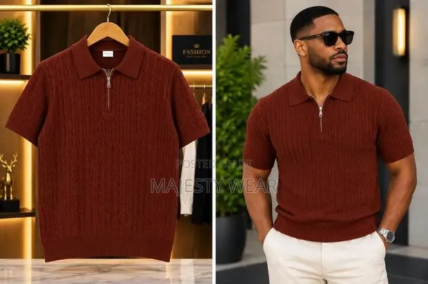 Turkish Zip Knitted Shirt · Photo 1