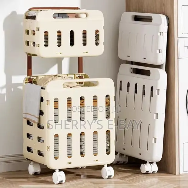 Collapsible Laundry Basket (2 Tiers) · Photo 1