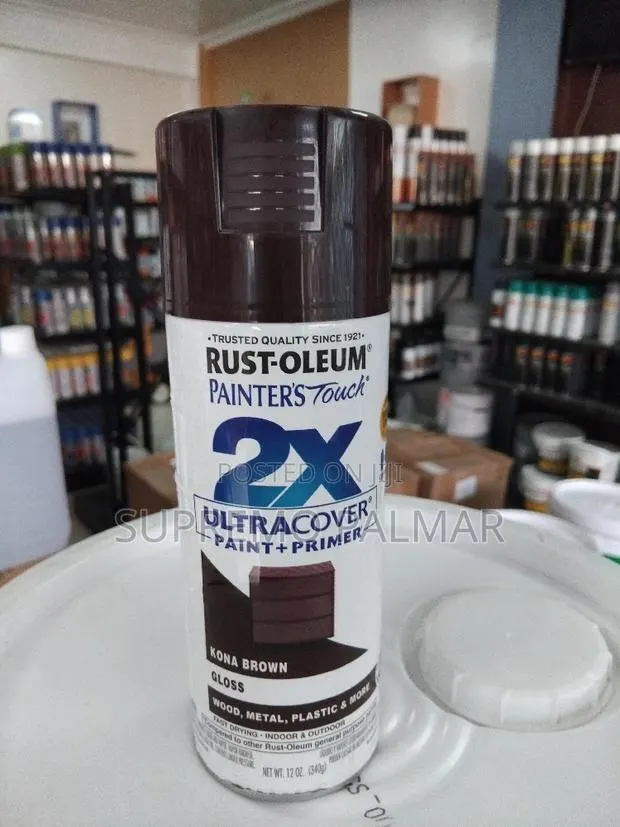 Painter’s Touch 2X Ultra Cover Gloss Kona Brown Spray Paint 12oz · Photo 1