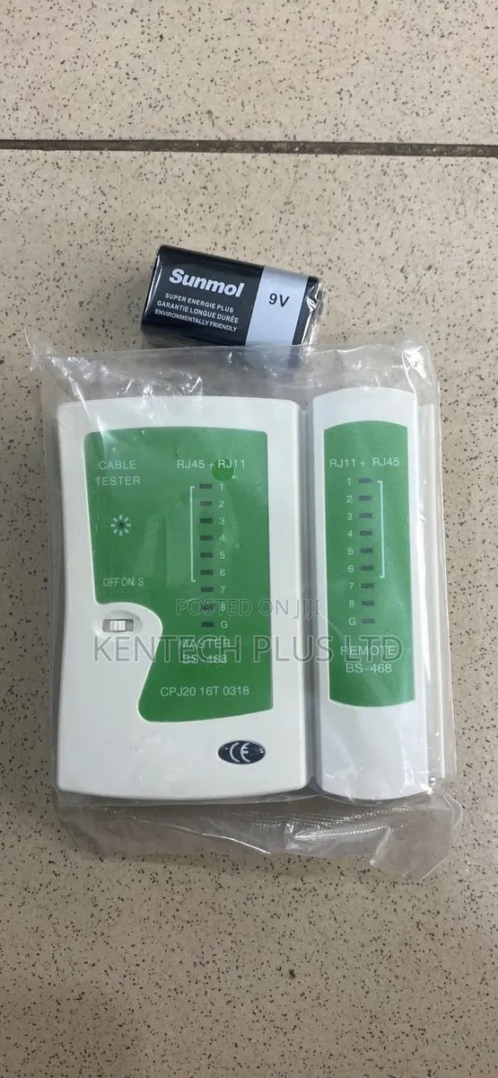 Rj45 and Rj11 Network Cable Tester With Battery · Photo 1