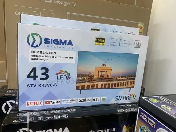 Sigma 43” Android Smart Tv Sleek Design, Built-in Satellite Tv, Icast · Photo 1
