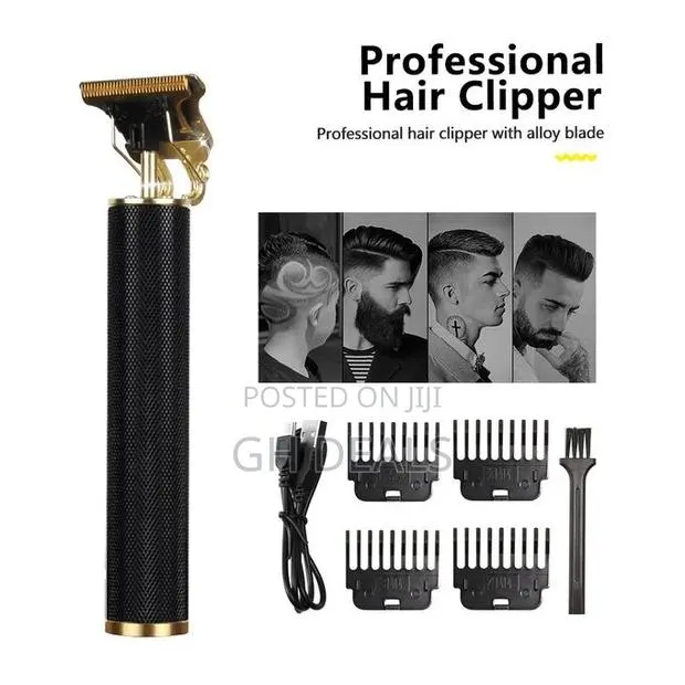Rechargeable Electric Hair Clipper - Black · Photo 1
