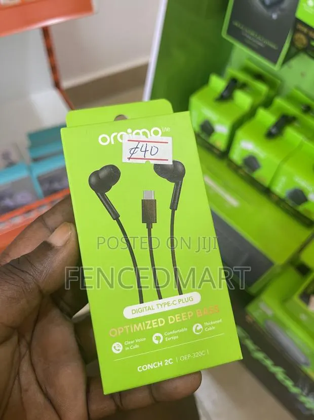 Oraimo Conch 2C Type-C Wired Earphones – Deep Bass Stereo Headset · Photo 1