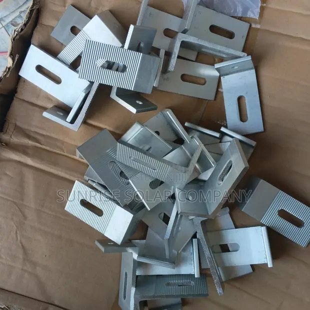 Solar Installation Materials (End Clamp, Middle Clamp,L Foot,) · Photo 1
