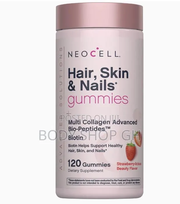 Hair Skin and Nails Gummies With Multi Collagen + Vitamin C and Biotin · Photo 1