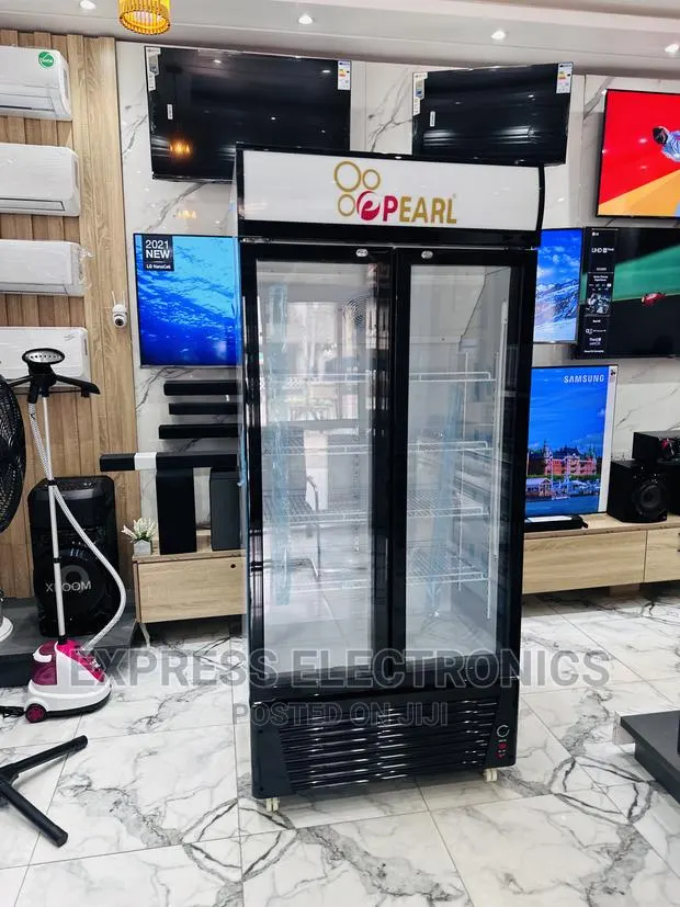 Visible Display Fridge White Pearl PVC 622-2B.Double Door · Photo 1