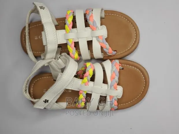 George Brown Sandals With White and Braided Colours Girls · Photo 1