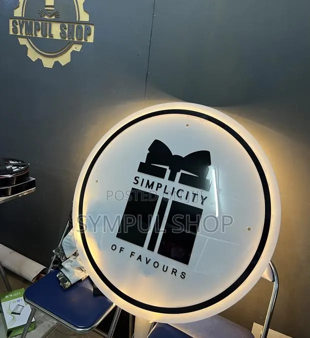 Indoor Backlit Sign · Photo 1