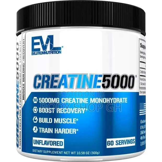 Evlution Creatine Monohydrate 5mg - 100% Pure Platinum for Muscles · Photo 1