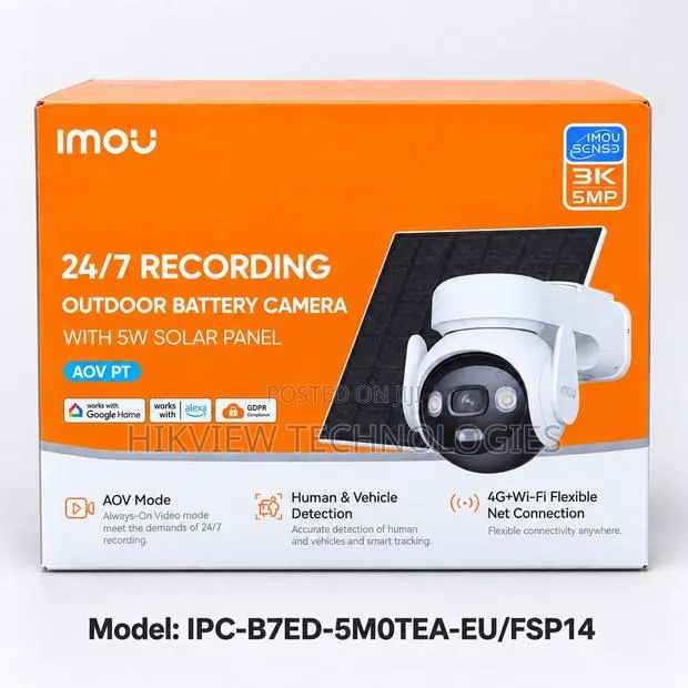 Imou Aov Pt 5mp Solar 4g Kit (Ipc-B7ed-5m0tea-Eu/Fsp14) · Photo 1