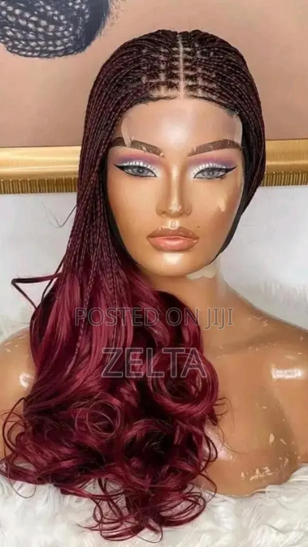 Spiral Braided 4×4 Closure Rasta Wig Cap · Photo 1