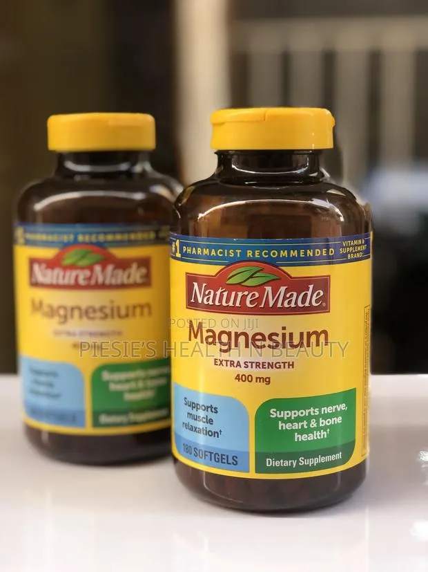 Nature Made Magnesium Extra Strength 400 Mg, 180softgels · Photo 1