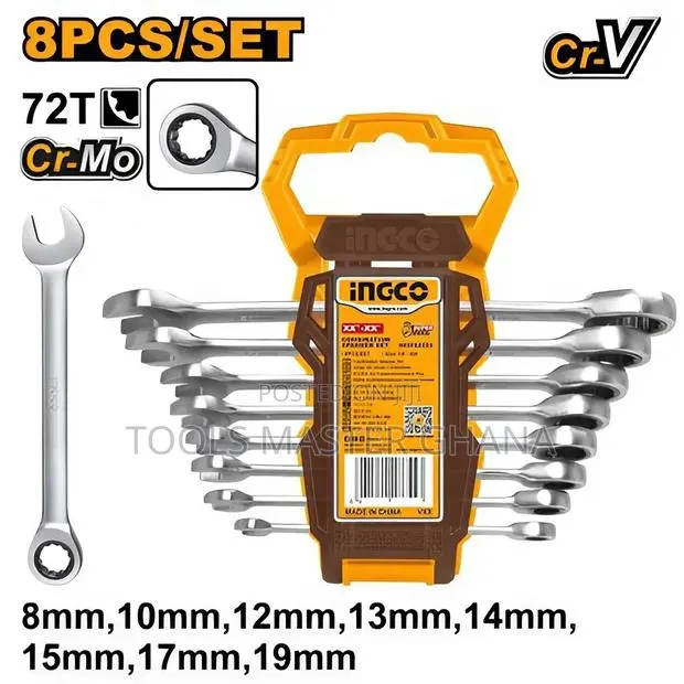 8 Pcs Ratchet Spanner Set - Hkspar1082 · Photo 1
