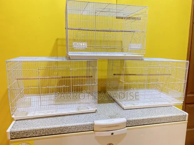 Wide White Bird Cage · Photo 1