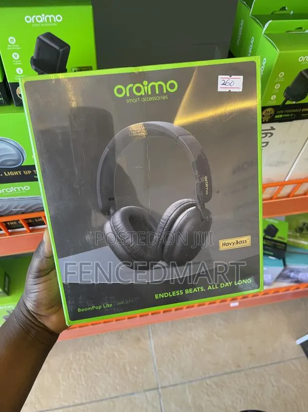 Oraimo BoomPop Lite OHP-317 Wireless Headphones – 65H Playtime · Photo 1