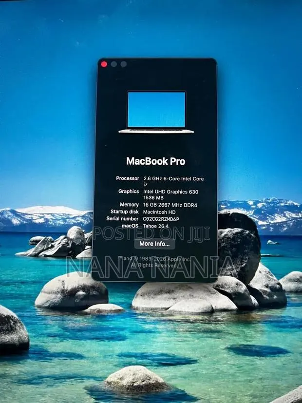 Laptop Apple MacBook Pro 2019 16GB Intel Core i7 SSD 512GB · Photo 1