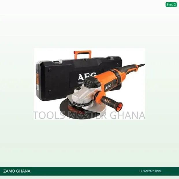 Angle Grinder 9inch 230mm 2400w + Kit Box - Ws24-230gv · Photo 1