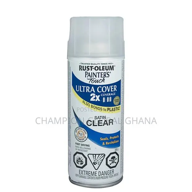 2x Enamel Satin Clear Spray · Photo 1