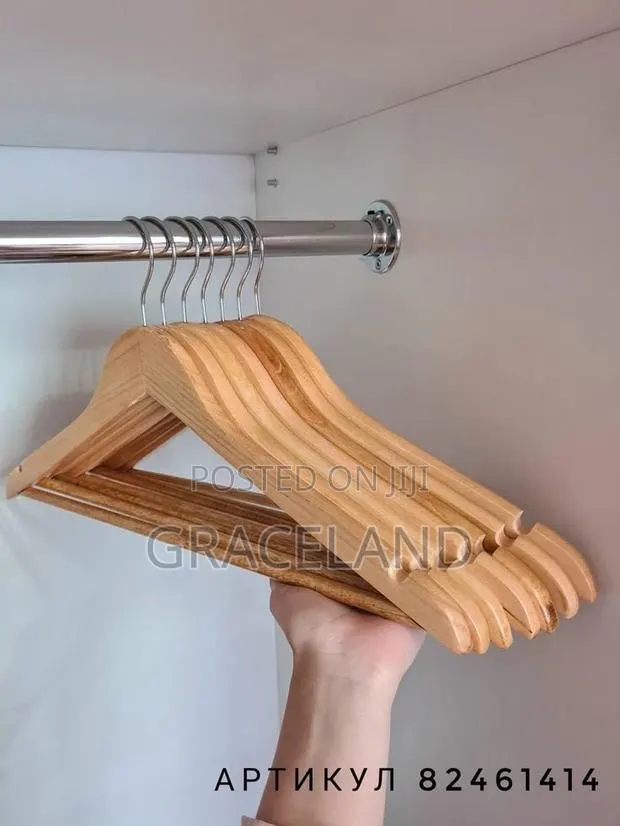 This Is Original Wooden Clothing Hangers ( 5 Pieces/3 Packs) · Photo 1