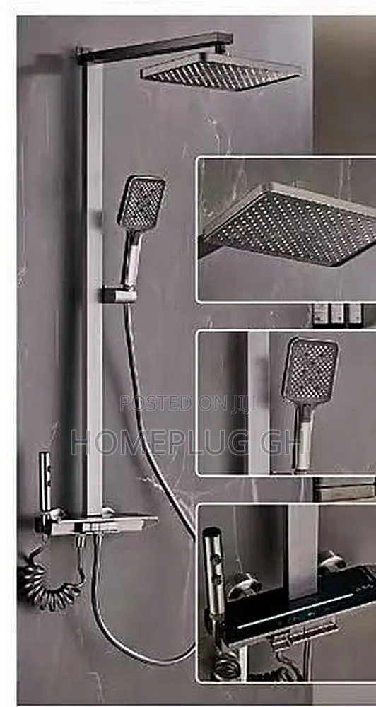 Shower Set – Gray (AL-009) · Photo 1