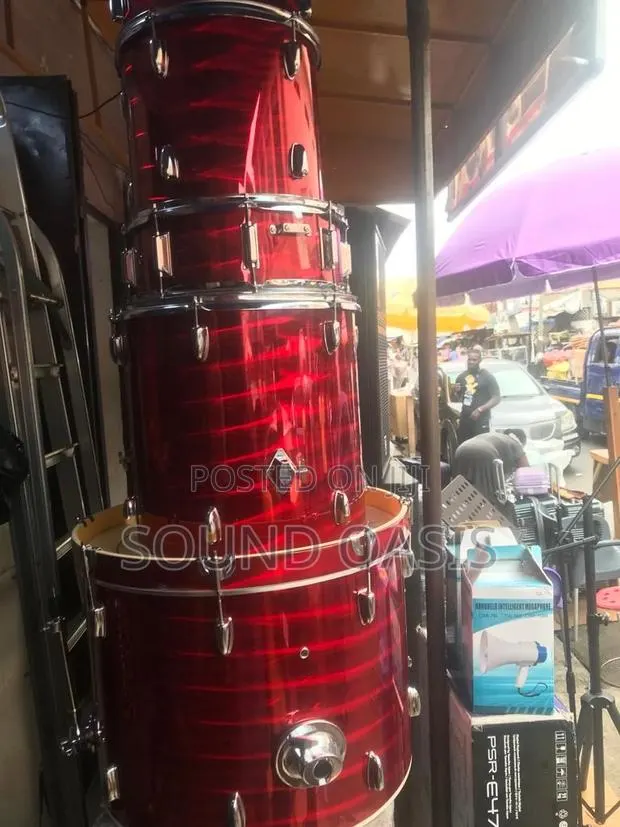 Olympic 5set Drums With Cymbals (Glossy Red) · Photo 1