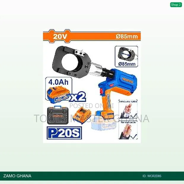 Cordless Hydraulic Cable Cutter - Wcr2d85 · Photo 1