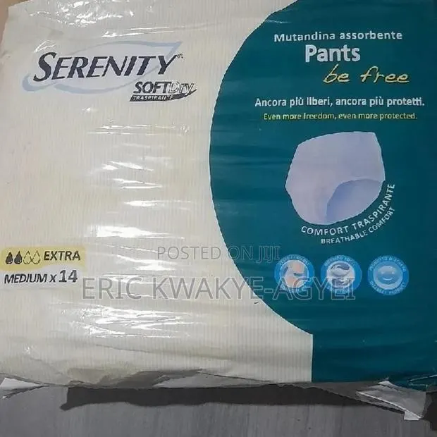 Serenity Soft Dry Pull-up Briefs (Extra) Medium-14's · Photo 2