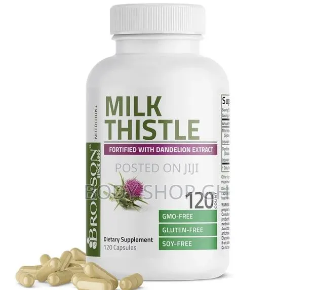 Milk Thistle Silymarin Marianum Dandelion for Liver Health -120 Caps · Photo 1