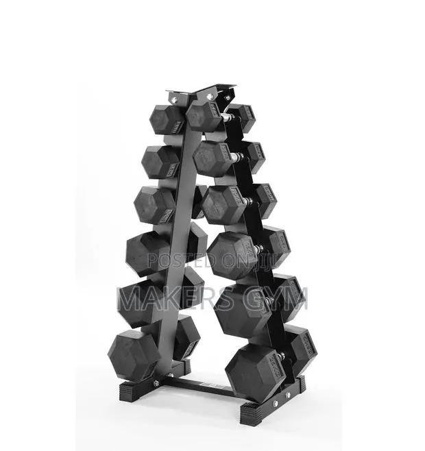 5kg-25kg Hex Dumbbell Set 6 Tier Rack · Photo 1