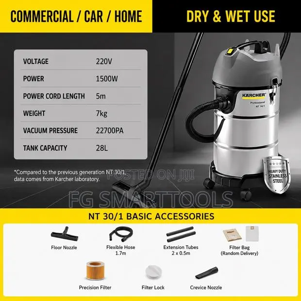 Karcher Nt30l Wet Dry Vacuum Cleaner · Photo 1