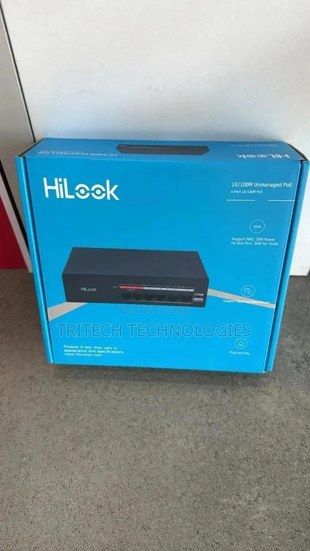 Hikvision Ns-0106mp-35 4 Port Fast Ethernet Unmanaged Poe Switch · Photo 1