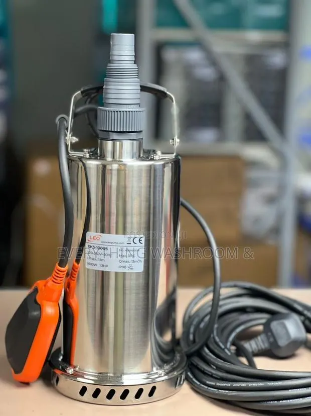 Leo 1.3hp Submersible Drainage Pump for Clean or Slightly Dirty Water · Photo 1