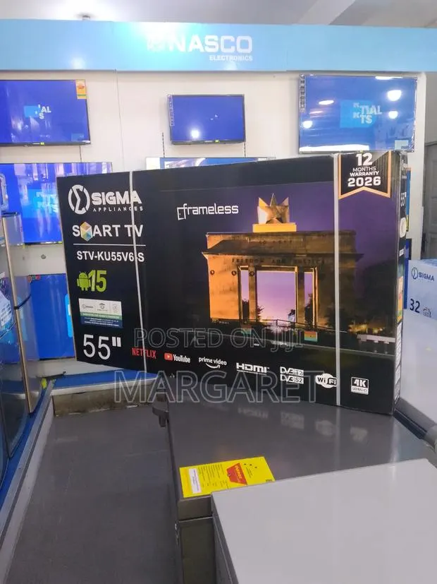Sigma 55 Inches Uhd Smart Television With Good Pictures Television · Photo 1