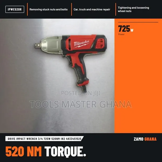 Drive Impact Wrench 3/4 725W 520Nm In2 - IPWE520R · Photo 1
